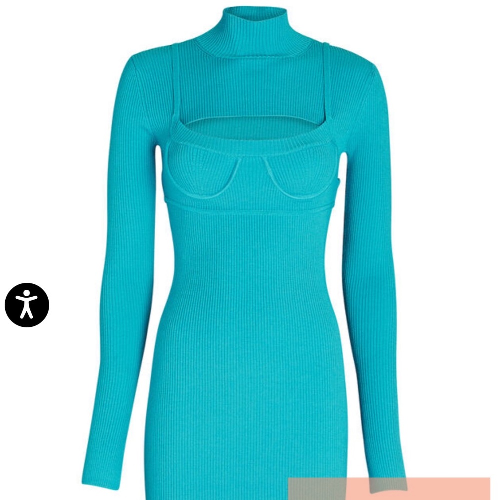 🔵 MONSE Cut-Out Knit Dress 🔵